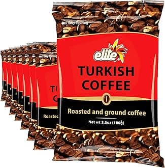 Turkish Ground Roasted Coffee Bag, 3.5000-ounces (Pack of 8)