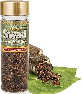 Panjon Swad Calcutta Paan Mukhwas (Pack Of 1 X 100 Grams) | Meetha Paan Mukhwas | Hygienically Packed Traditional Sweet Pan Pachak | Tasty Mouth Freshener | After-Meal Snack