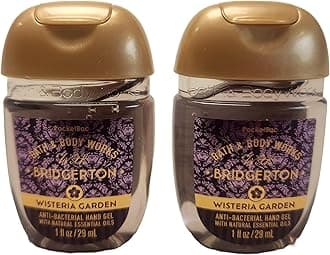 Bath and Body Care - Travel Size Sanitizer - 2 piece Bundle Set Hand Gel - 1 Fl Oz each LIMITED EDITION Scent (GARDEN)