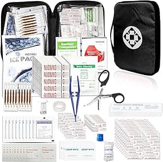 300Piece Travel First Aid Emergency Kit Home Essentials Hiking Survival Essen...