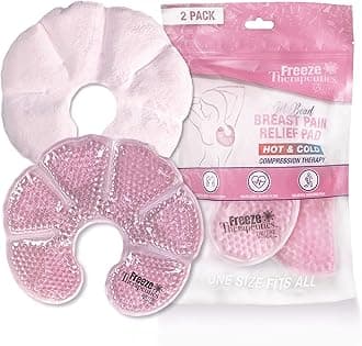 USA Merchant | Hot/Cold Plush Breast Gel Bead Packs by L'AUTRE PEAU Set of 2 Relief for Breastfeeding, Nursing Pain, Mastitis, Engorgement, Swelling, Plugged Ducts | Boost Milk Let-Down & Production