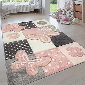 Paco Home Children's Rug, Modern Children's Room Pastel Rug, Cute 3D Animal Motifs, Size:80x150 cm