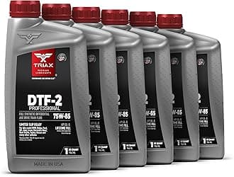 DTF-2 Professional 75W-85 GL-5 Full Synthetic Differential & Drivetrain Fluid | Limited Slip Ready | Compatible with BMW, Dodge, Ford, GM, Jeep, Lexus, MB, Nissan & Toyota (6 Quart Pack)