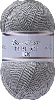 Utopia Crafts DK Double Knitting Yarn 100g (1, Grey)