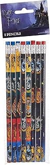 Magical Harry Potter Design Pencils (8 Pieces) - Stunning & Unique, Perfect for School, Parties, and Wizarding Fan Gifts