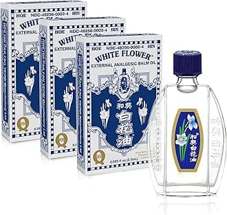 White Flower White Flower External Analgesic Balm Oil 2.5Ml/ 0.085Fl Oz (Us Version) (Pack of 3)