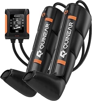 QUINEAR Professional Leg Recovery System, Cordless Air Compression Boots with Sequential Compression, Leg and Foot Massager, Fast Recovery Therapy for Athletes, FSA-HSA Eligible (Small)