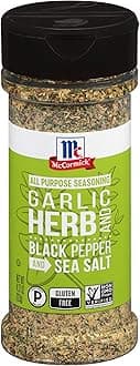 Garlic Herb Black Pepper and Sea Salt All Purpose Seasoning 123g