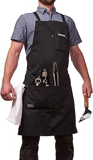 - Professional Grade Chef Apron for Kitchen, BBQ & Grill