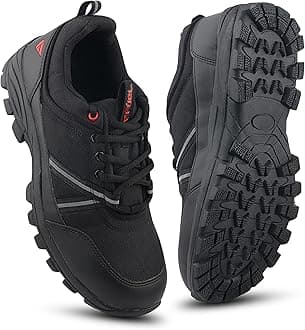 FUEL Wings Safety Shoes for Men with Industrial Steel Toe, Light Weight Construction Shoes, Anti Penetration, Non-Slip Lace Up Comfortable Footwear, (Sizes -6UK -11UK)