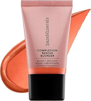 bareMinerals Bare Minerals CR Bronzer Kiss of Copper, 0.5 fl oz (15 ml) Exquisite Transparency for Wheat Skin, Copper | Cream Cheek