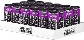 Applied Nutrition ABE Pre Workout Cans - All Black Everything Energy + Performance Drink, ABE Carbonated Beverage Sugar Free with Caffeine (Pack of 24 Cans x 330ml) (Grape Soda)