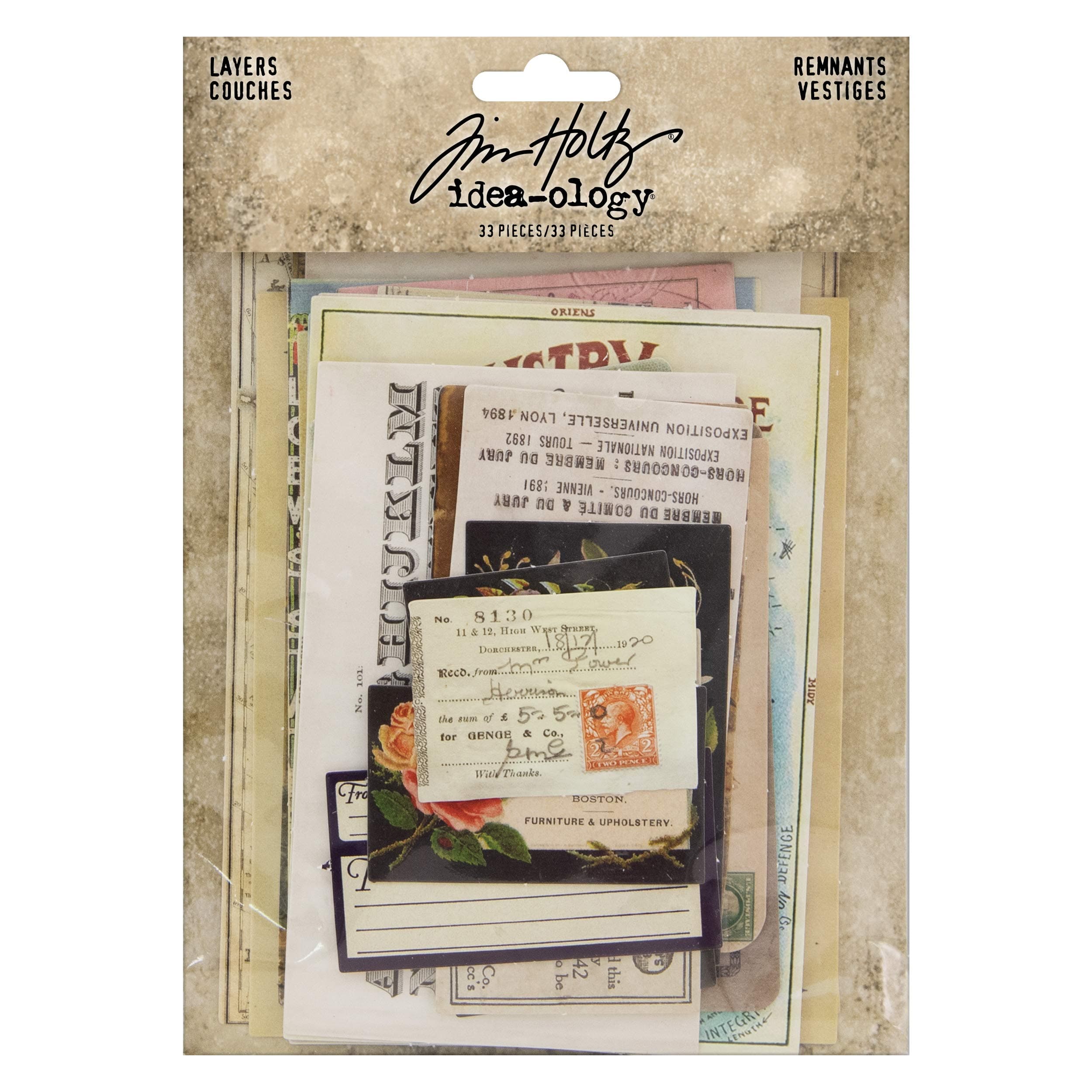 Tim Holtz, Advantus Layers Renmants Salvaged Elements, multicolor