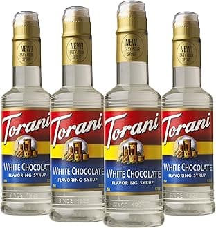 ToraniSyrup, White Chocolate, 12.7 Ounce, (Pack of 4)
