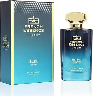 French Essence Bleu Men’s Luxury Perfume | Juniper & Musk Long Lasting Eau de Parfum | Bold Masculine Scent | 60 ml