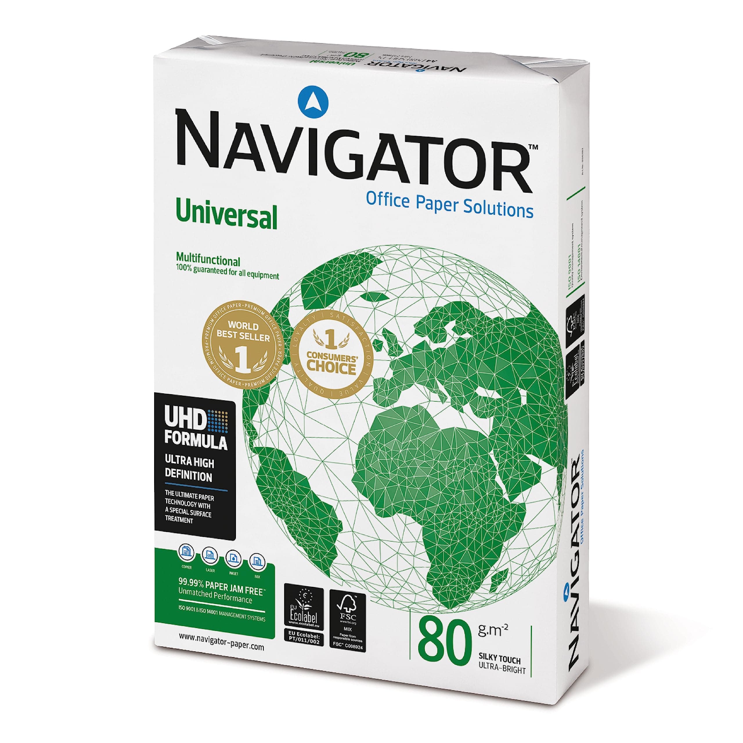 Navigator Universal - A4 Printer Paper - Multi-Purpose Printer Paper - White - 80gsm - 400 Sheets