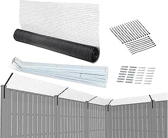 Cat Proof Fence Anti-Climb Barrier – Secure Outdoor Catio Enclosure Kit, Weatherproof Garden Mesh Fencing for Cat Safety & Protection (35 Meter Kit)