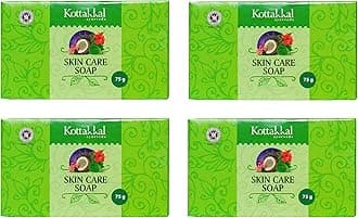 Kottakkal ayurveda Skin Care Soap - 75 Gm Each | for All Ages with All Natural Ingredients (Pack of 4),Bar