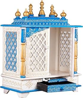 MOJO PANDA Wooden Temple/Home Temple/Pooja Mandir/Pooja Mandap/Temple for Home