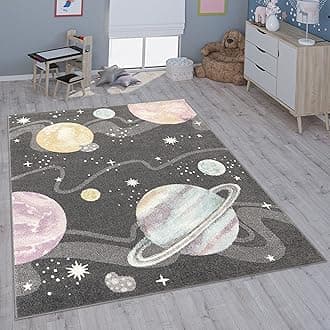 Paco Home Children's Rug Child's Room Girls Boys Various Motifs And Sizes, Size:240x340 cm, Colour:Anthracite