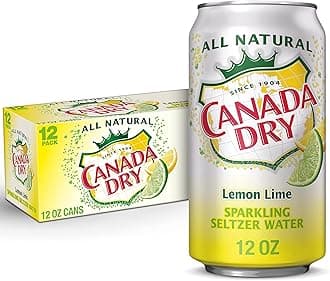 Canada Dry Lemon Lime Sparkling Seltzer Water, 12 fl oz cans, 12 pack