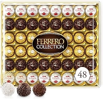 Collection, Large Box of Specialties: Ferrero Rocher, Ferrero Rondnoir & Raffaello, Gift Idea ​For Women & Men, Box of 48 (518g)