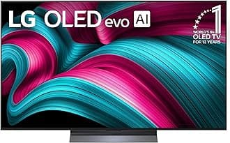 55-Inch Class OLED evo AI 4K C5 Series Smart TV w/Dolby Atmos, Dolby Vision, HDR10, AI Super Upscaling 4K, Filmmaker Mode, Wow Orchestra, Alexa Built-in (OLED55C5PUA, 2025)