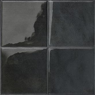 Stick On Tiles Splashback - Zellige Black, Self Adhesive Wall Tiles, 5 Wall Panels 9x9 in, Heat Resistant self Adhesive Wallpaper Tile, Water Resistant Bathroom Tile, Made in Canada