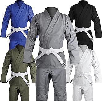 Hawk Sports Brazilian Jiu Jitsu Gi for Men and Women with Jacket, Pants, and White Belt for Martial Arts Training
