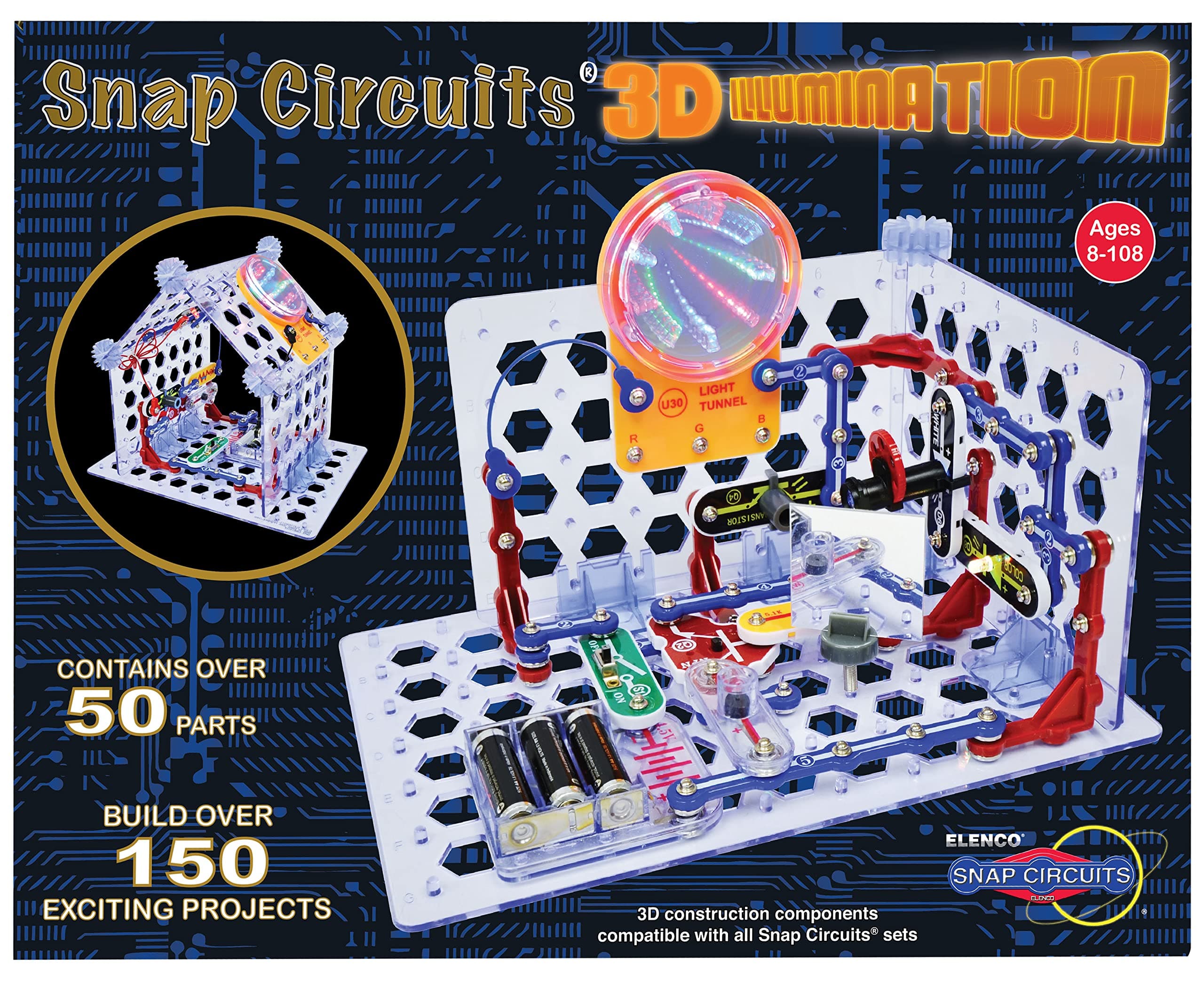 Snap Circuits 3D Illumination Electronics Discovery Kit - NEW for 2016