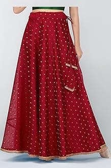 Women's Polyester Maxi Skirt