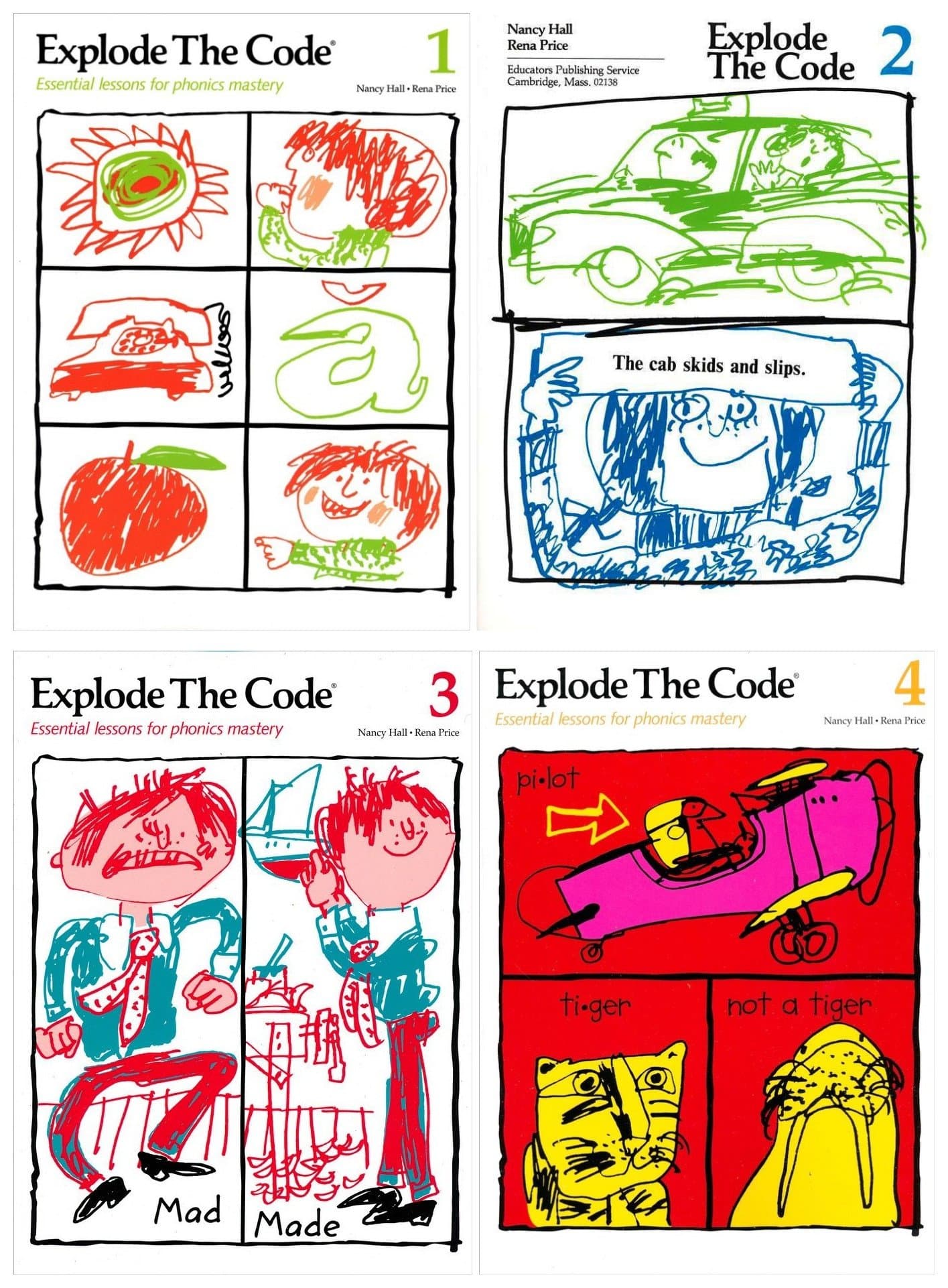 Explode the Code 4 Books SET: Book 1, 2, 3 and 4 (Essential Lessons for Phonics Mastery) Paperback – 1 Jan. 2017