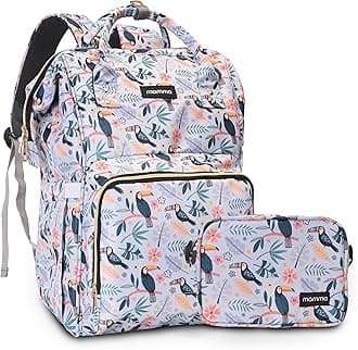 MAMMA Diaper Bag for Mothers for Travel | Baby Bag for Mother Travel, Diaper Bags for Mom and Hospital Bag for Delivery Women Includes Small Diaper Handbag for Day Outings with 9 Month Warranty