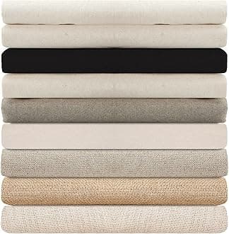 100% Cotton Canvas,Calico & Cotton Linen Mix Fabric for Craft,Paint,Patchwork,Apparel & Light Upholstery.Neotrim Natural Fibres,Eco-Friendly. [100% Cotton Canvas-Ecru (297gsm) - Sample 20x20cm]