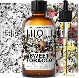 Sweet Tobacco Fragrance Oil for Home Essential Oil Diffuser, Candle, Soap, Perfume & Body Scrubs Making, Rich Scent - 1 Fl Oz