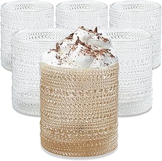 Kate Aspen Clear Hobnail Beaded Drinking Glasses 10 oz.