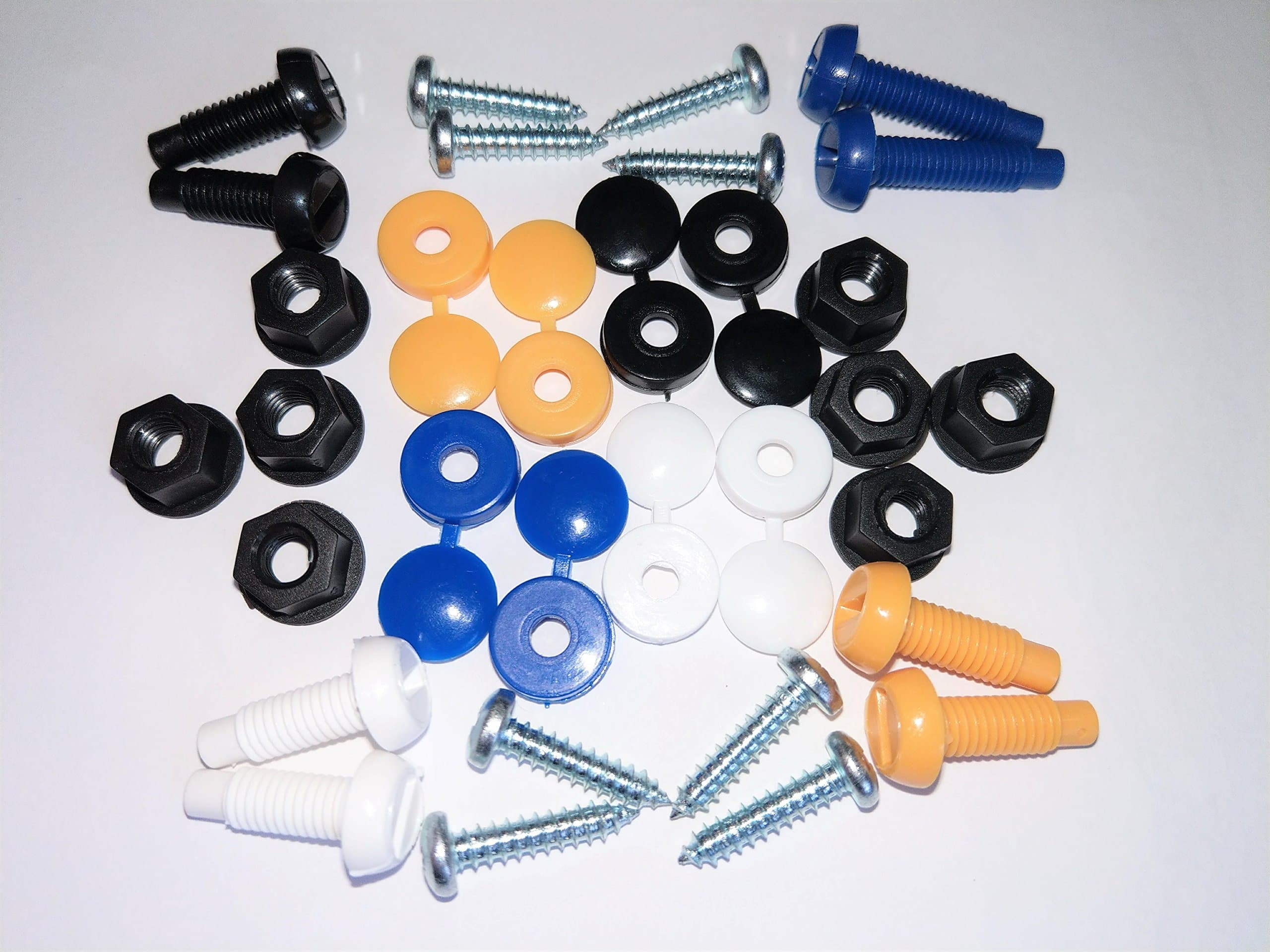 Number Plate Screw Replacement Set 32pcs