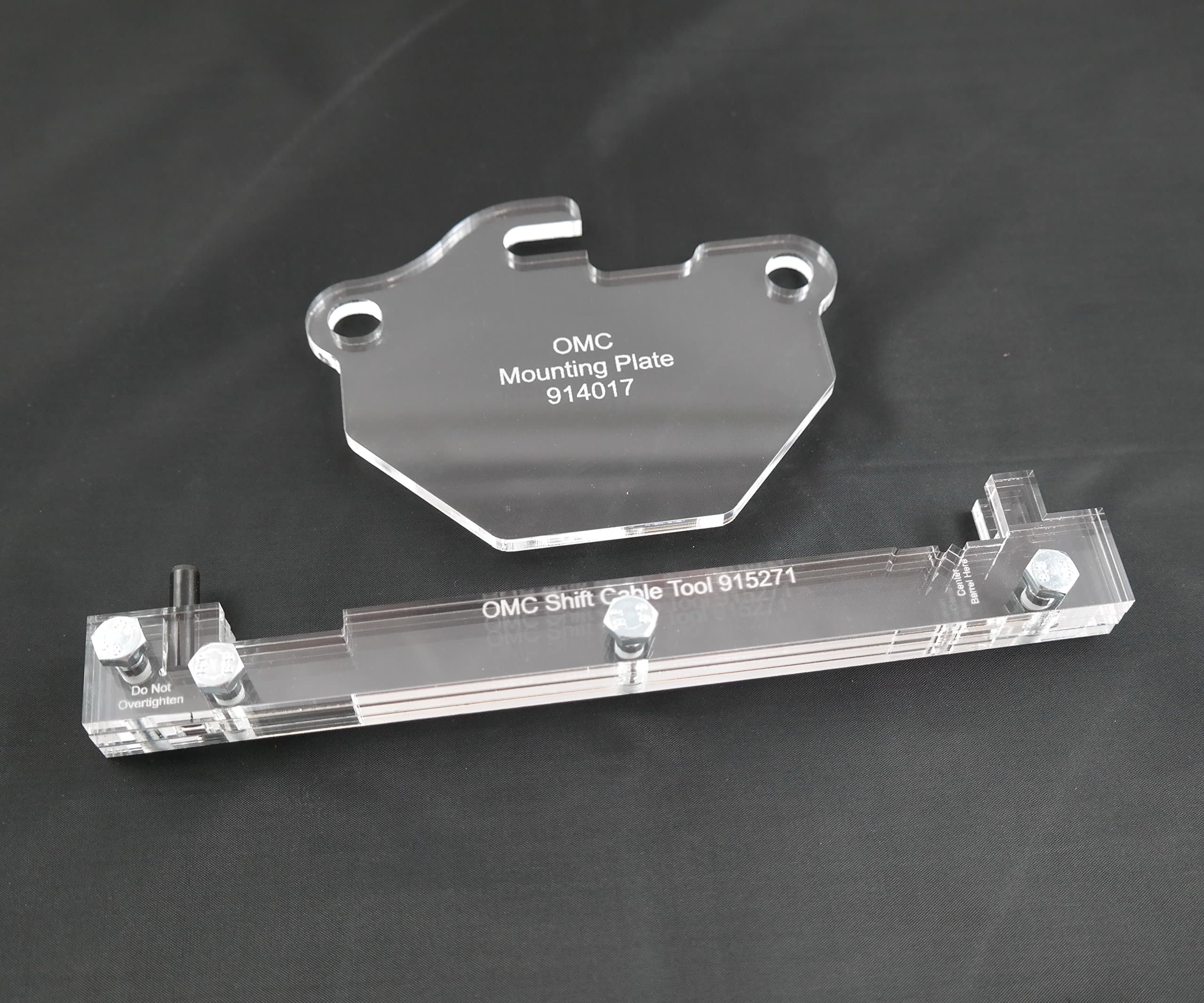 OMC Cobra Compatible Sterndrive Shift Cable & Bell Crank Alignment Tools 915271 & 914017