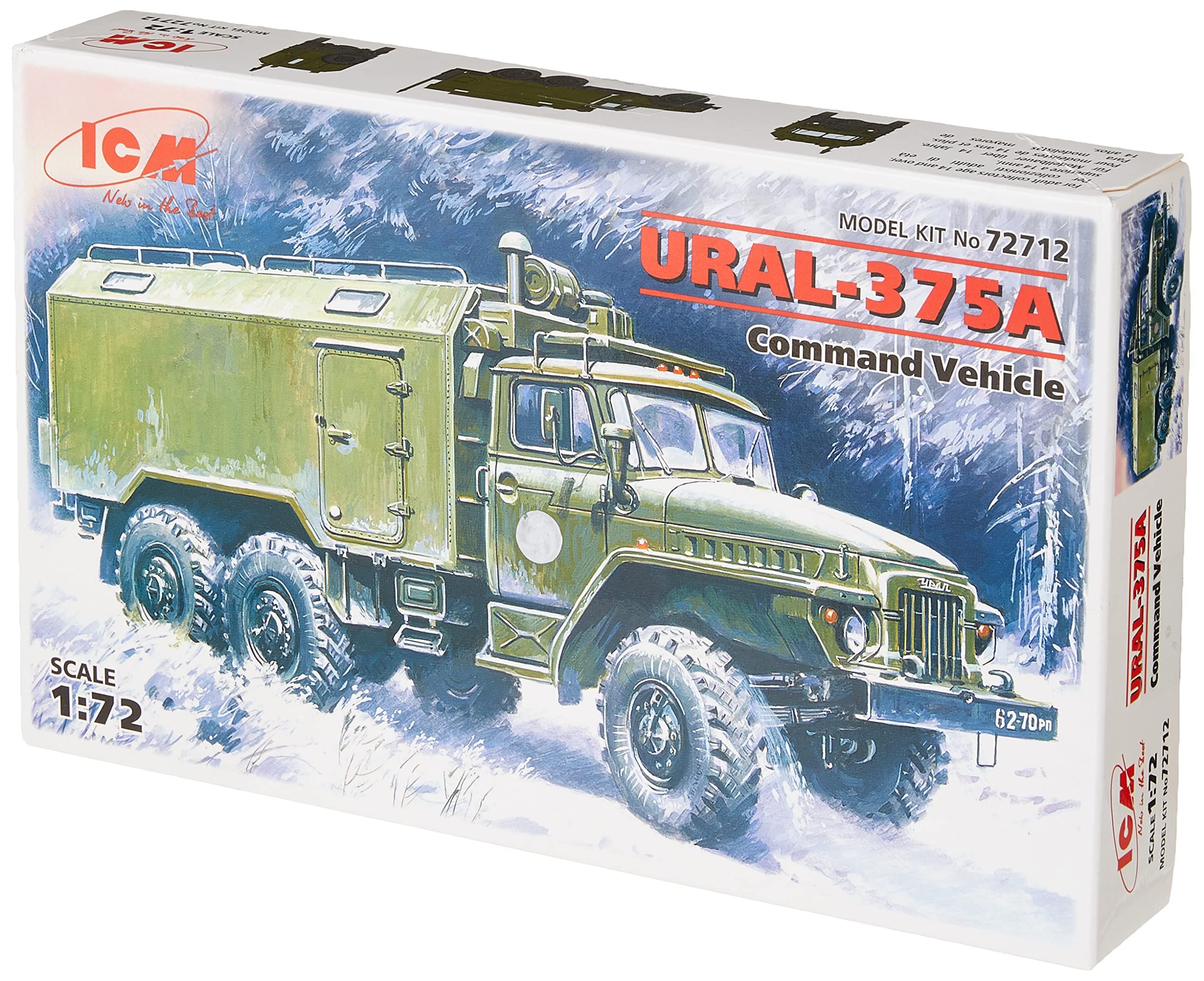 ICM Models Ural-375A Command Vehicle Building Kit