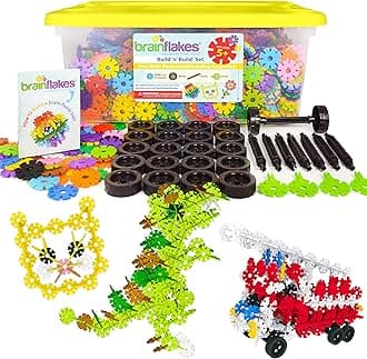 VIAHART 2500 Piece Build 'n' Build Kit - A Creative and Educational Alternative to Building Blocks - Wheel Pieces and Special Parts Included - A Great Stem Toy for Both Boys and Girls