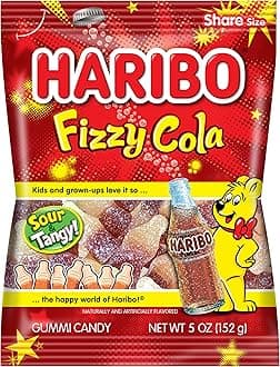 Gummi Candy, Fizzy Cola, 5 Ounce