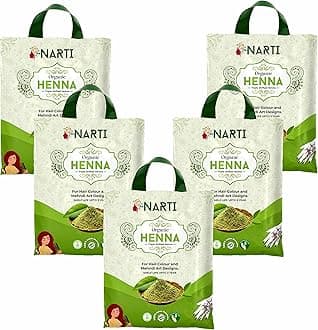 NARTI mehendi henna powder organic for hair growth pack of 2.5 kg best for natural hair care and colour suitable for wedding heena powder for hair in 2500 g pack