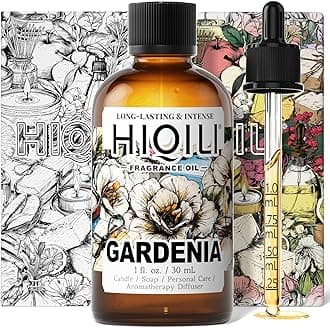 Gardenia Fragrance Oil for DIY Candle, Soap & Perfume Making, Add to Essential Oil Diffuser, Body Wash, Long-Lasting - 1 Fl Oz