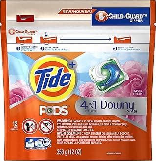 PODS with Downy, Liquid Laundry Detergent Pacs, April Fresh, 12 count