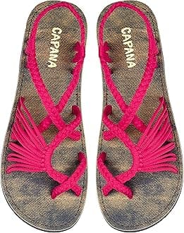 Capana Woven Women's Flat Sandals - Strappy Braided Sandals, Beach Sandals for Women Dressy Summer, Rope Bohemian Sandals, Spring Casual Womens Shoes, Comfy Boho Flats for Teen Girls – Banyan