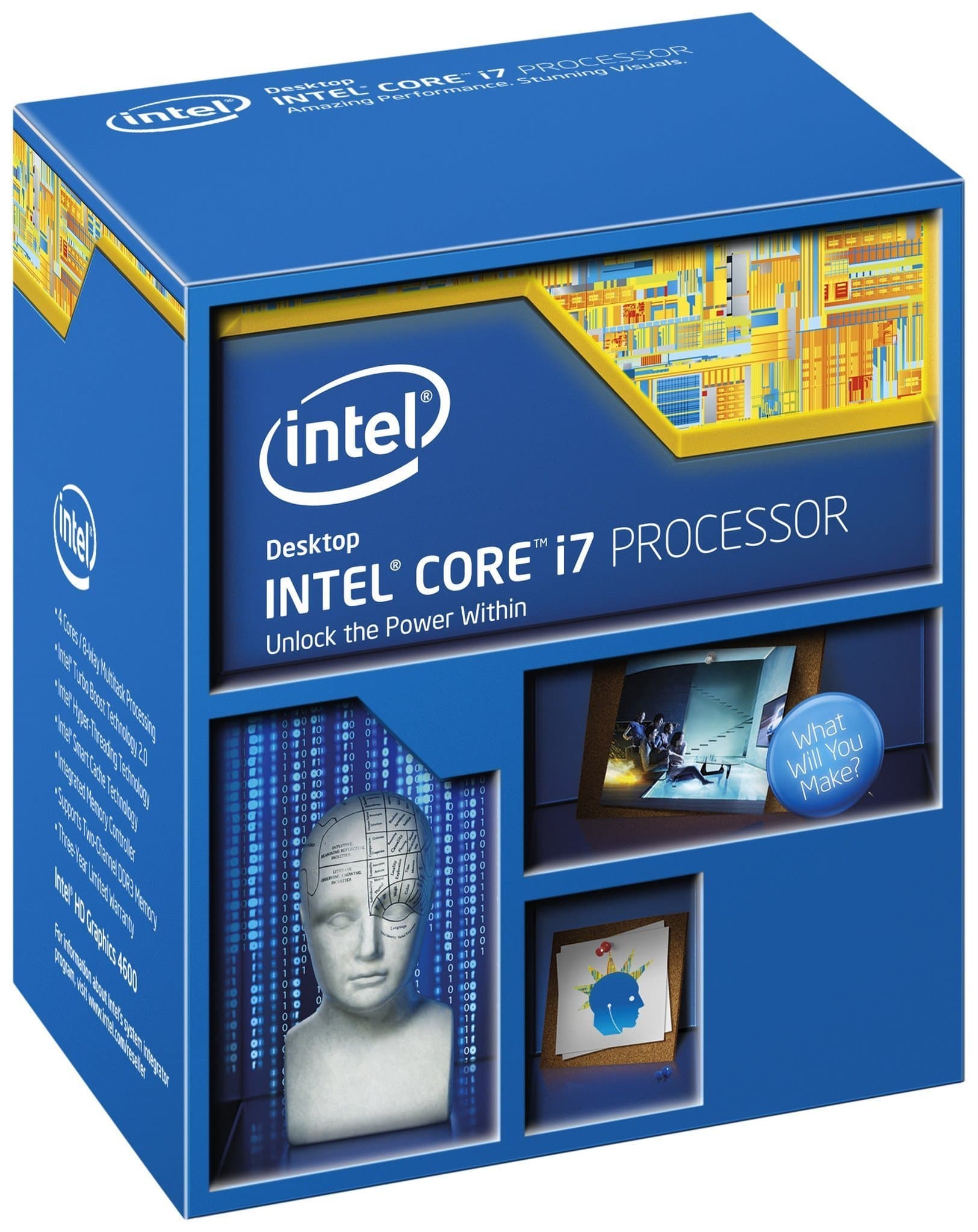 Intel i7-5820K Extreme Hex Core CPU Processor (3.30GHz, 15MB Cache, 140W, Socket 2011-V3, 28 Lanes PCI Express Generation 3)