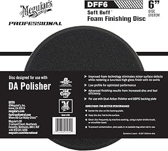 6" Soft Buff DA Foam Finishing Disc DFF6-1 Each