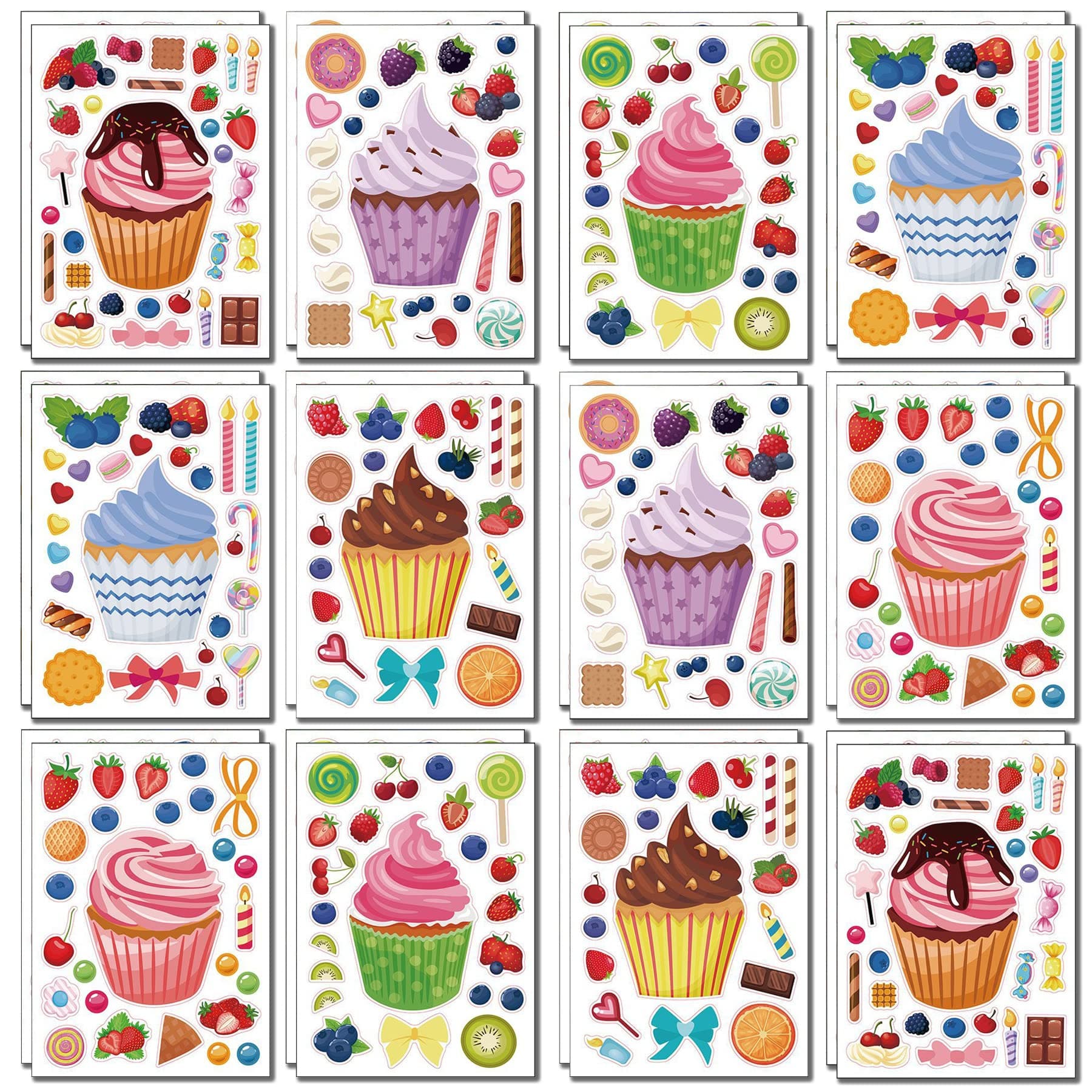Cupcake stickers