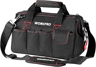 Workpro 12-Inch Close Top Wide Mouth Storage Tool Bag, W081020A