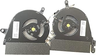 Fleshy Leaf Replacement CPU+GPU Cooling Fan for HP Spectre X360 15-DF 15-DF0008CA 15-DF0013DX 15-DF0033DX 15-DF0043DX 15-DF0068NR 15T-DF000 DC05V ND75C23-18C11 ND75C23-18C12 L41482-001 L41483-001
